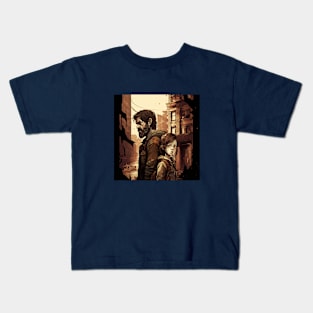 The last of us cartoon illustration Kids T-Shirt